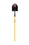 Kenyon 49640 Round Point Shovel, 16 Gauge #2 / 9.5" x 11.5" , Forward Turned Step, Solid Steel Rivet, 48" Polymer with Fiberglass Core Handle, Price/Each