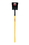 Kenyon 49642 Square Point Shovel, 16 Gauge #2 / 9.5" x 11.5" , Forward Turned Step, Solid Steel Rivet, 48" Polymer Jacket with Fiberglass Core Handle, Price/Each