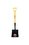 Kenyon 49643 Square Point Shovel, 16 Gauge #2 / 9.5" x 11.5" , Forward Turned Step, Solid Steel Rivet, 28" Polymer Jacket with Fiberglass Core, Poly D Grip, Price/Each