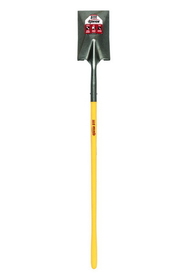 Kenyon 49653 Garden Spade Shovel, 14 Gauge / 7" x 12" , Forward Turned Step, Power Collar & Solid Steel Rivet, 48" Polymer with Fiberglass Core Handle