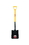 Kenyon 49662 Square Point Shovel, 14 Gauge #2 / 9.5" x 11.5" , Forward Turned Step, Double Solid Steel Rivet, 28" Polymer Jacket with Fiberglass Core, Poly D Grip, Price/Each