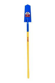 Kenyon 49666 Drain Spade Shovel, 14 Gauge Sharpshooter, 14" / Forward Turned Step with Closed Back, Solid Steel Rivet, 48" Polymer with Fiberglass Core Handle