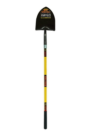 Structron 49770 Round Point Shovel, Forged #2 / 9.5" x 11.5" , Forward Turned Step, PowerCore & PermaGrip, 48" Premium Fiberglass, ProGrip