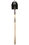 Seymour 49830 Round Point Shovel, 16 Gauge #2 / 8.6" x 10.5" , With Step, Solid Steel Rivet, 42" Contoured Hardwood with Clear Lacquer Finish, Handle, Price/Each