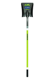 Seymour 49921 Square Point Shovel, 16 Gauge #2 / 9.5" x 11.5" , Forward Turned Step, Fiberglass Insert & PermaGrip, 48" Professional Grade Fiberglass, Cushion Grip