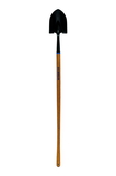 Seymour 60700 Floral Round Point Shovel, Tempered Steel, Forward Turned Step, 44