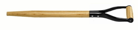 Link Handles 66820 30" Closed Back Solid Shank Handle, 1-1/2' Dia., 5-1/2" Chuck, Steel D-Grip, Better-Quality American Ash, Clear Finish, Contractor Grade