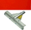 Midwest Rake 78548 16" Complete Application Squeegee with No-Notch Red Rubber Blade, THA, Price/Each