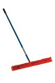 Seymour 82008 Push Broom, 24" Medium Bristles for Rough Surfaces, Wing-Nut and Bolt, 60" Professional Grade Fiberglass, Cushion Grip