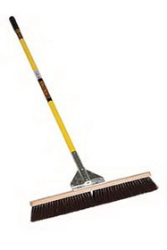Structron 82736 36" General Purpose Broom, 60" Yellow Fiberglass Handle, Cushion Grip
