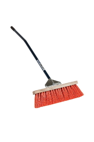 Seymour 82918 Street Broom, 18" Head 5" StiffBristles, Gusset Bracing, 60" Ergonomic Powder- Coated Aluminum, Cushion Grip