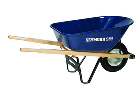 Seymour 85740 6 Cu. Ft., Front Tray & Cross Braces, Hardwood, 16" 2-Ply Knobby with Ball Bearings