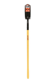 Kenyon 89194 Clean Out Shovel, 14 Gauge, 4" / Forward Turned Step, Solid Steel Rivet, 48" Polymer with Fiberglass Core Handle