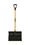 Structron 96829 Snow Shovel, 18" Black Polycarbonate, Two Hex-Screws, 43" Premium Fiberglass, Poly D Grip, Price/Each