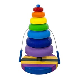 EnSoul BLTR-RB Bell Tree - Round Base - Rainbow