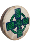 Roosebeck BTN8R-CC Roosebeck Tunable Sheesham Bodhran Cross-Bar 18-by-3.5-Inch - Celtic Cross