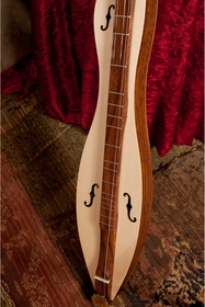 Roosebeck DMCRT4 Roosebeck Mountain Dulcimer 4-String Cutaway Upper Bout F-Holes Scrolled Pegbox