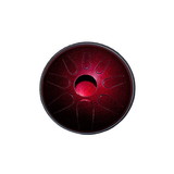 Idiopan Lunabell 8-Inch Tunable Steel Tongue Drum with Pickup - Ruby Red