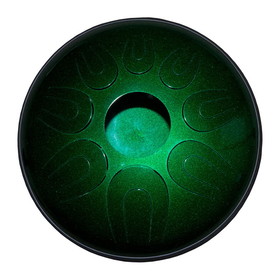 Idiopan Dual Tone 14-Inch Tunable Steel Tongue Drum - Emerald Green