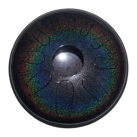 Idiopan Dominus 14-Inch Tunable Steel Tongue Drum - Onyx Rainbow