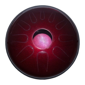 Idiopan Dominus 14-Inch Tunable Steel Tongue Drum - Ruby Red