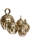 DOBANI ELPB DOBANI Graduated Solid Brass Elephant Bells 5-Piece 1.5-to-3"