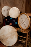 DOBANI FD14T DOBANI Tunable Goatskin Head Wooden Frame Drum w/ Beater 14