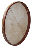 DOBANI FD30 DOBANI Pretuned Goatskin Head Wood Frame Drum w/ Beater 30