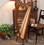 Roosebeck Minstrel Harp 29-String, Chelby Levers Sheesham 5 Panel With Pedestal
