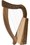 Roosebeck HPBYW Roosebeck Walnut Baby Harp 12-String