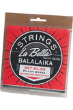 La Bella Strings LBSBLLK La Bella Balalaika Steel 6-String Set - Loop End