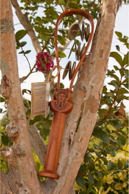 Tahya Ceremonial Systrum - Red Cedar 16-Inch Tall