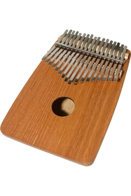 DOBANI 17-Key Thumb Piano w/ Rounded Back - Red Cedar