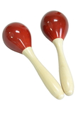 DOBANI WEHR DOBANI Wooden Egg Shaker w/ Handle - Pair - Red
