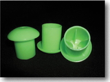Mutual Industries 14640-138-3 Standard Rebar Caps - Lime