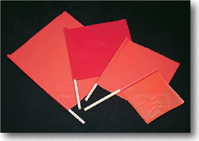 Mutual Industries Red Vinyl Highway Safety Flags