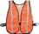Mutual Industries 16300-53-1000 Orange Soft Mesh Safety Vest - 1" Silver Reflective, Price/each