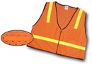 Mutual Industries Ansi Class 1 Surveyor Vest Mesh Back With Pockets