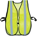 Mutual Industries 16304-53-1000 Lime Soft Mesh Safety Vest - 1