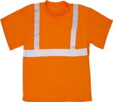 Mutual Industries Ansi Class 2 Orange Mesh Tee Shirt