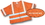Mutual Industries Ansi Class 3 Orange Mesh Vest W/Silver Reflective, Price/each