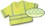 Mutual Industries Ansi Class 3 Lime Mesh Vest W/Silver Reflective, Price/each