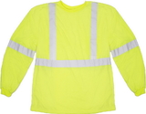 Mutual Industries Ansi Class 3 Long Sleeve Lime Tee Shirt