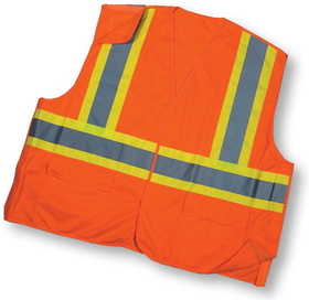 Mutual Industries Ansi Class 2 Solid Tearaway With Pockets