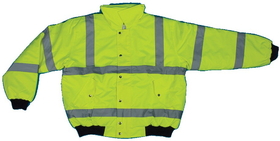 Mutual Industries Ansi Class 3 Lime Bomber Jacket