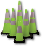 Mutual Industries Traffic Cones - Lime