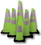 Mutual Industries Traffic Cones - Lime, Price/each