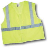 Mutual Industries Ansi Class 2 Lime Mesh Non Durable Flame Retardant Vest