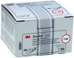 3M 0970 6" P800 Hookit Fin Film-100/Bx