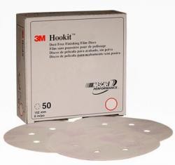 3M 1050 P1500 6" Hookit Fin Film (100/Bx)